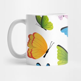 Butterflies and Hibiscus Flowers - Gift Father - Gift Mom Mug